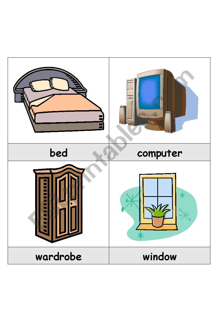 Household Object Cards 1-16 of 96