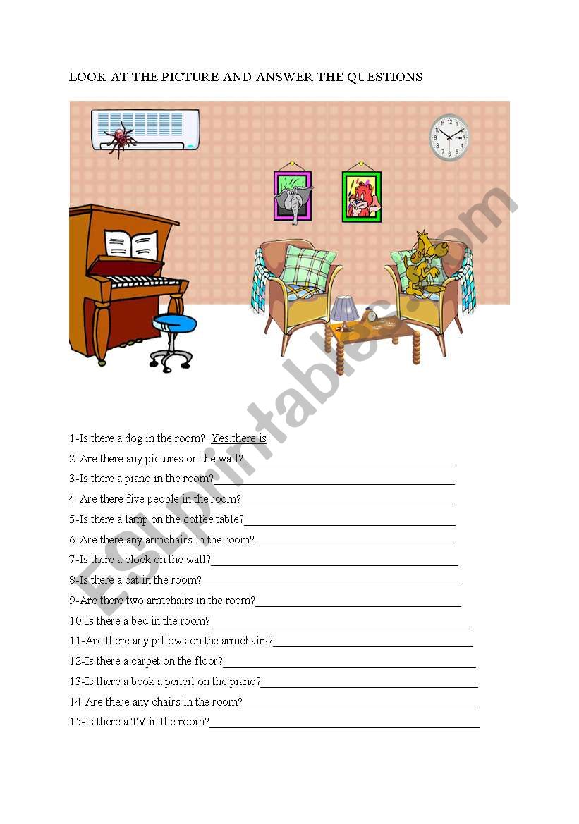 room description worksheet