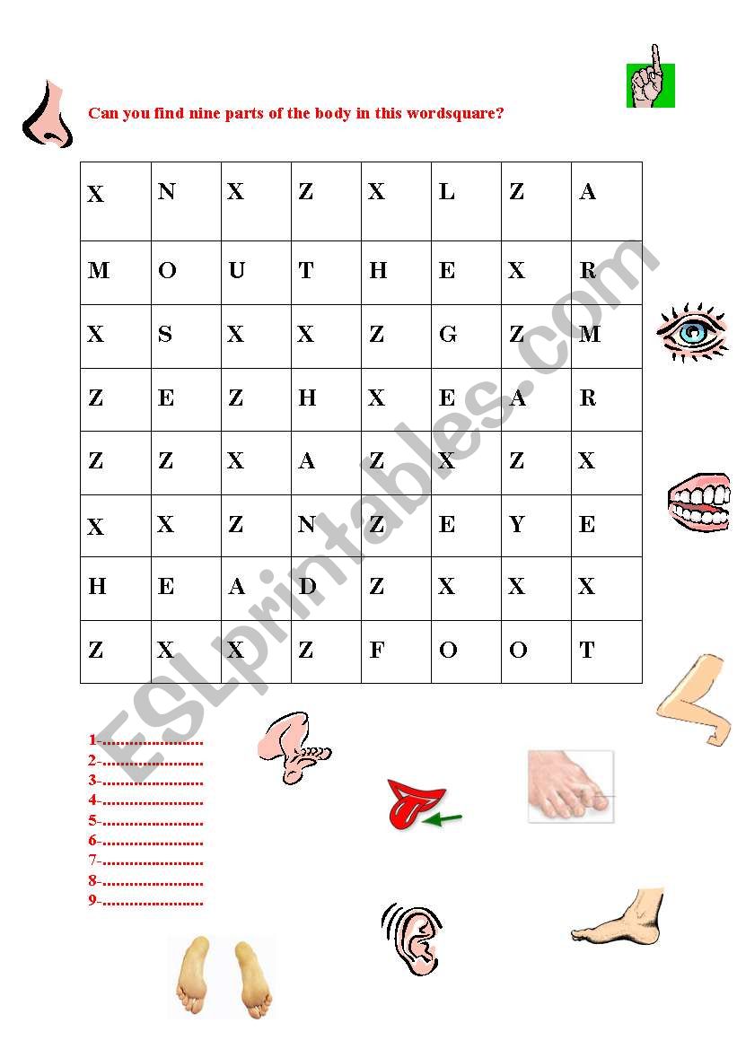 wordsearch puzzle worksheet