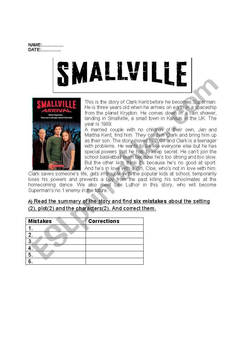 Smallville Arrival Movie Lesson