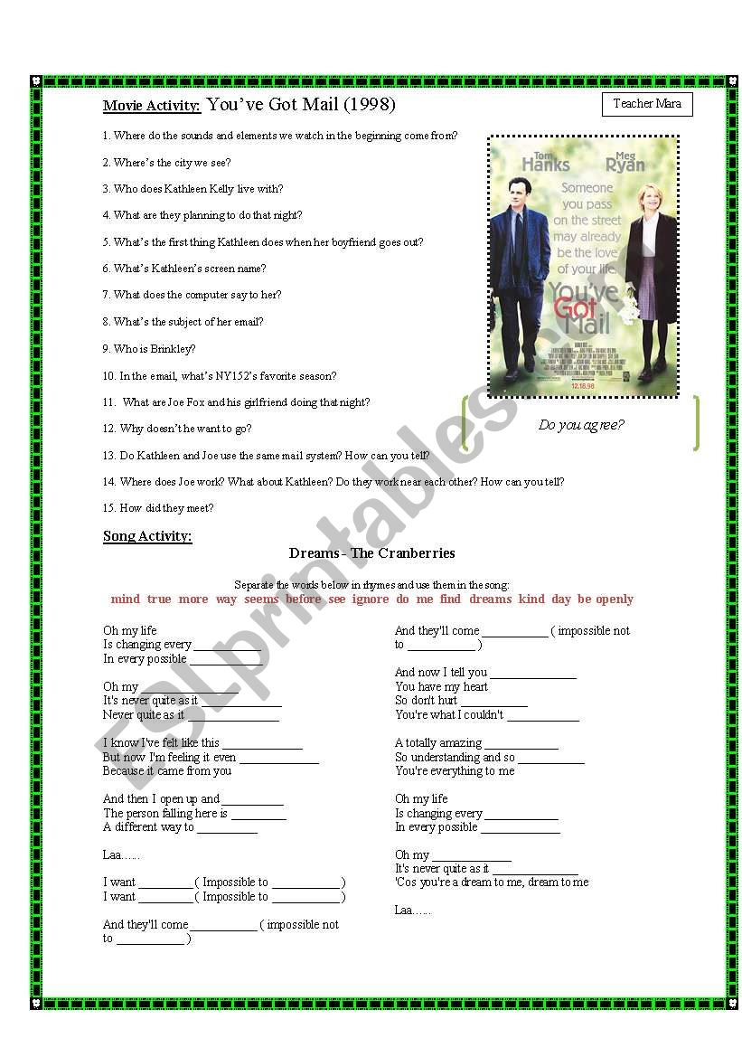 Movie Activity - YouÂ´ve got mail