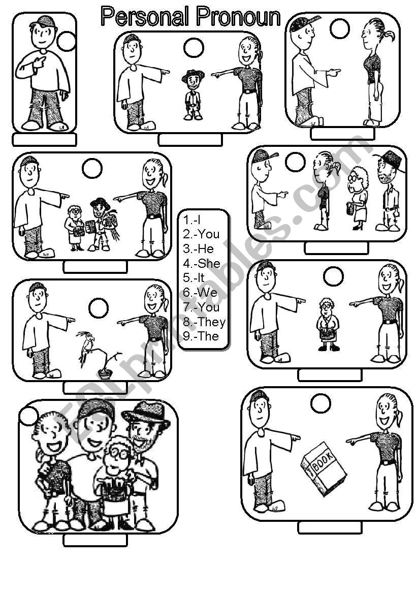 Personal Pronoun worksheet