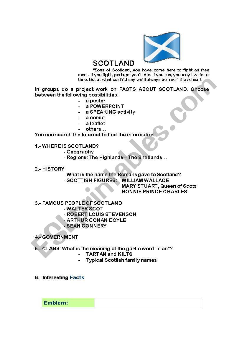 Scotland - customs and traditions