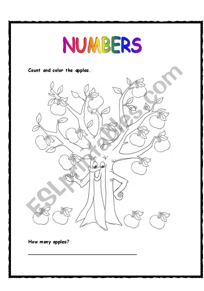 Numbers worksheet