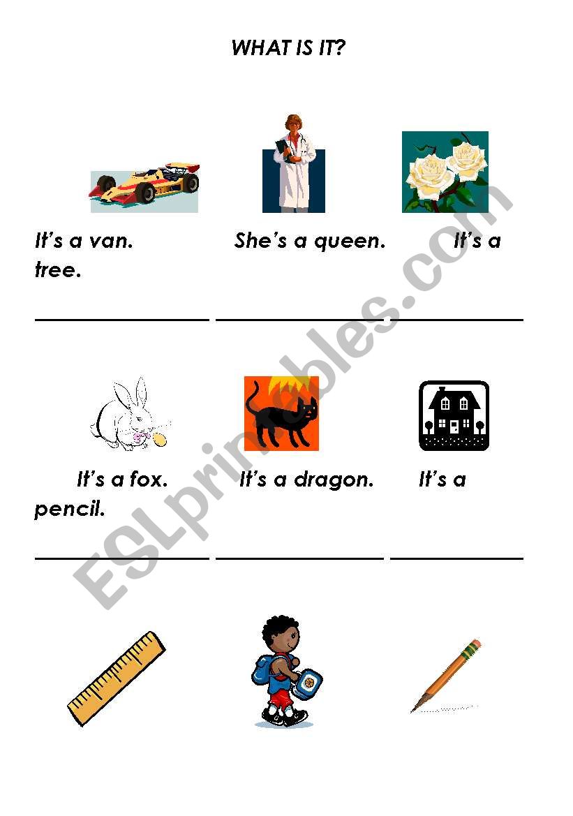 What is it? worksheet