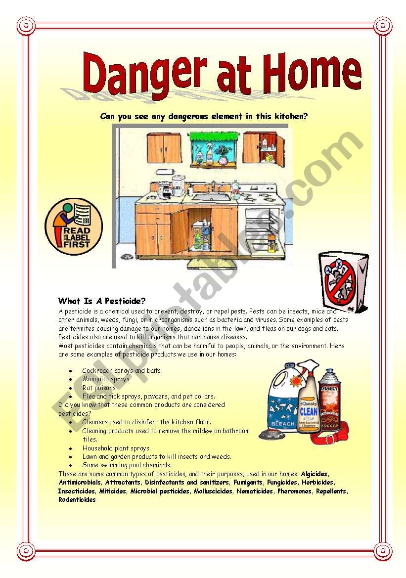 Danger at home: Pesticides and Poisons