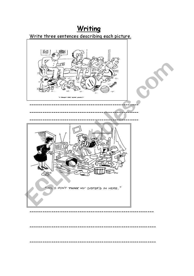 Describing Pictures worksheet