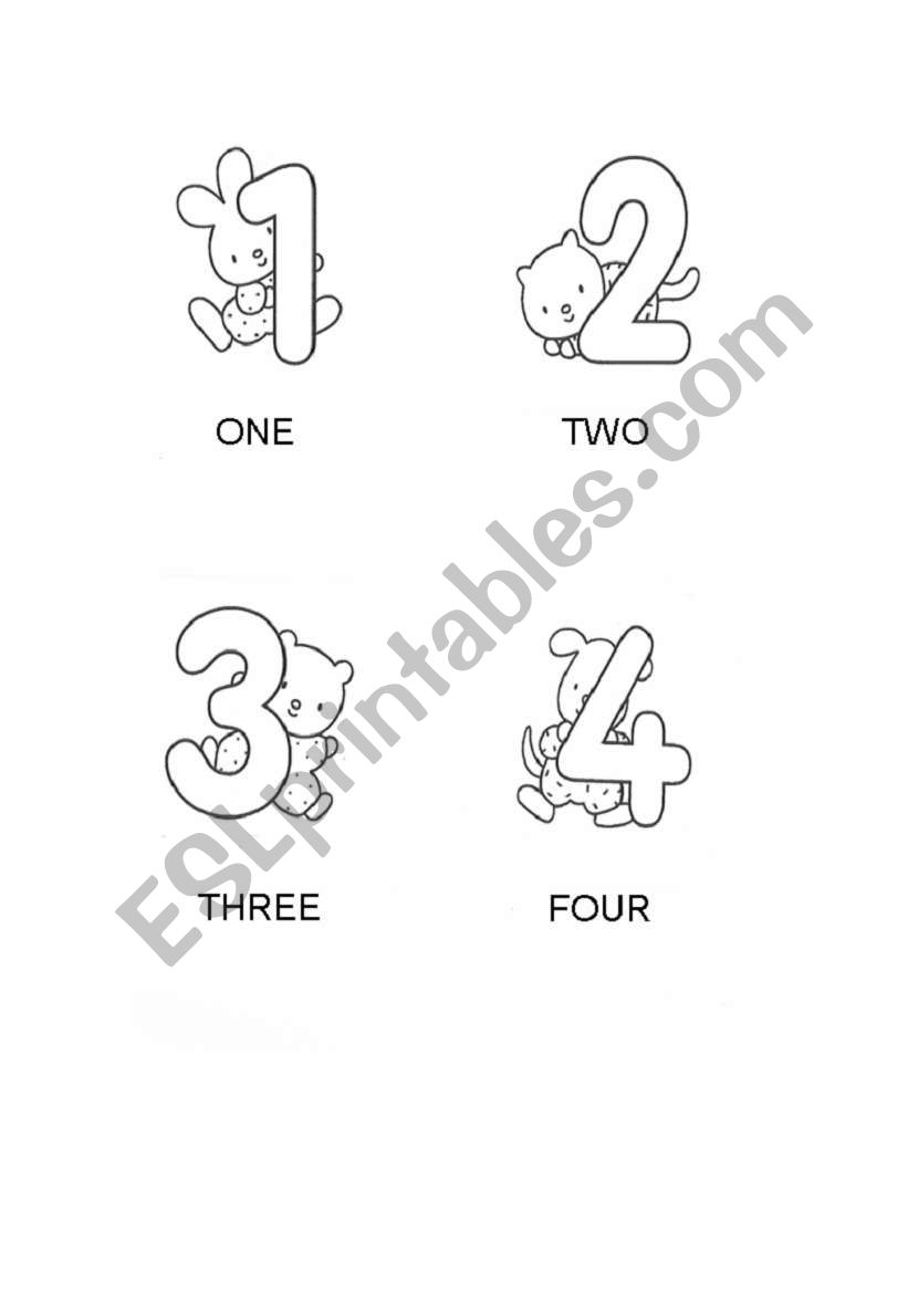 baby numbers worksheet