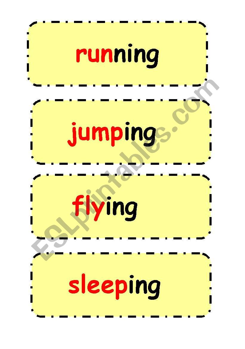 Present continuous sentences worksheet