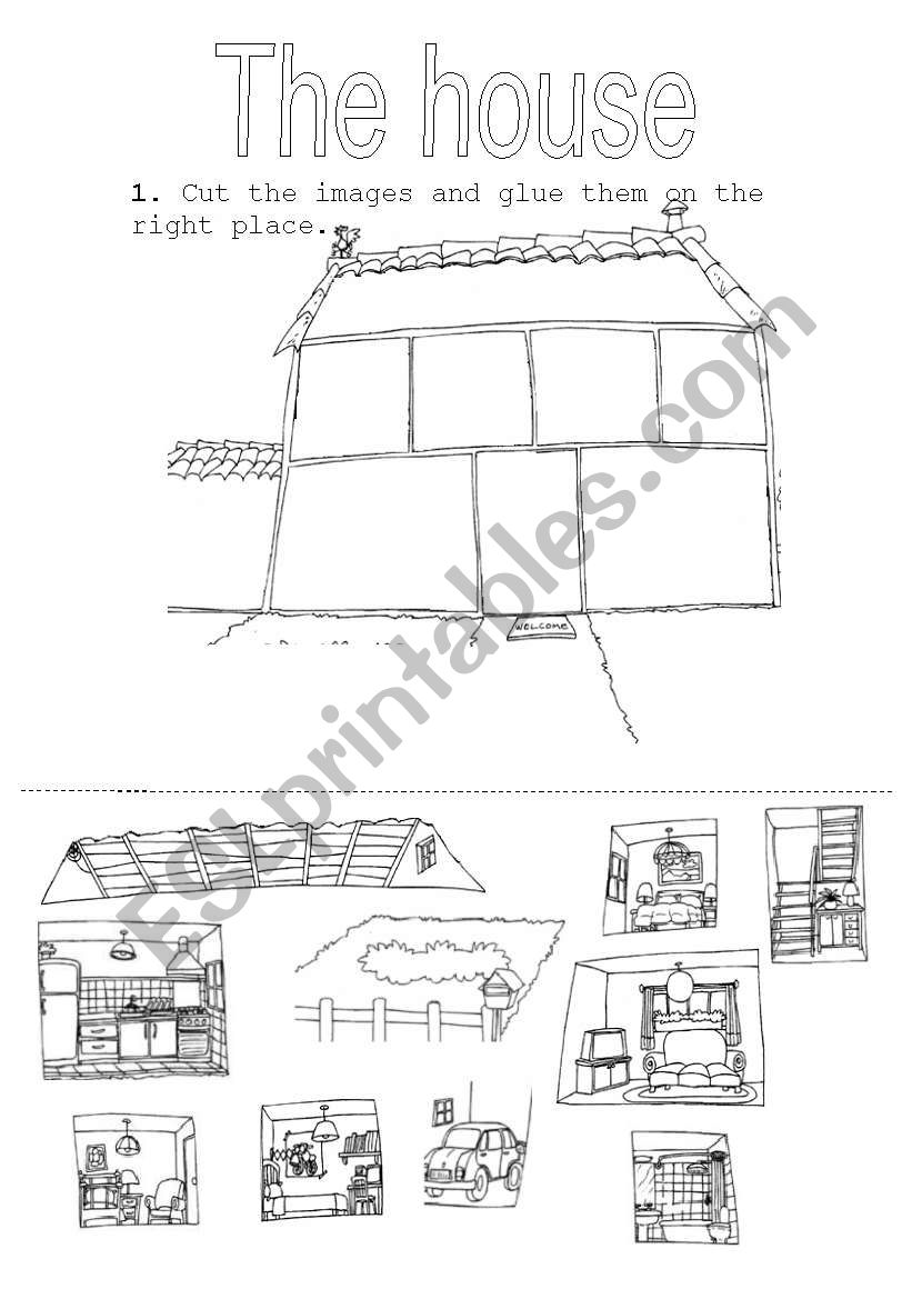 the parts of the house worksheet