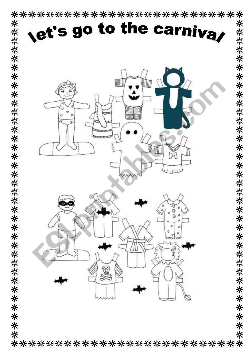 LETÂ´S GO TO THE CARNIVAL worksheet
