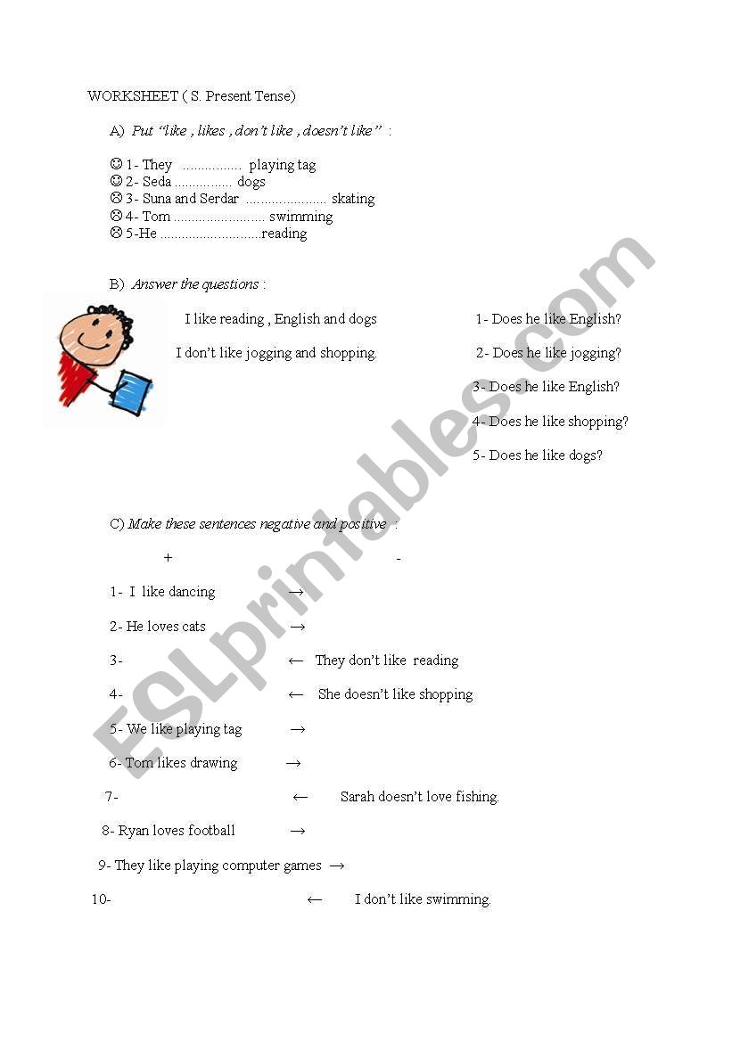 simple present tense exercises