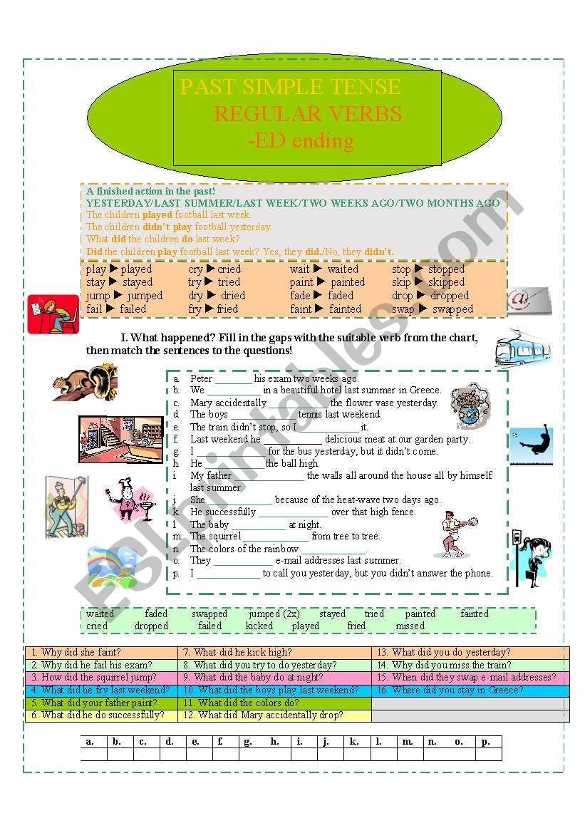 Past Simple worksheet