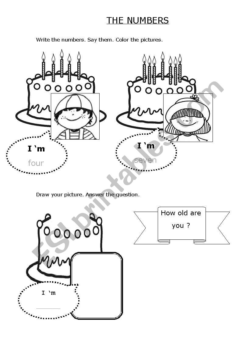 HOW OLD ARE YOU? worksheet