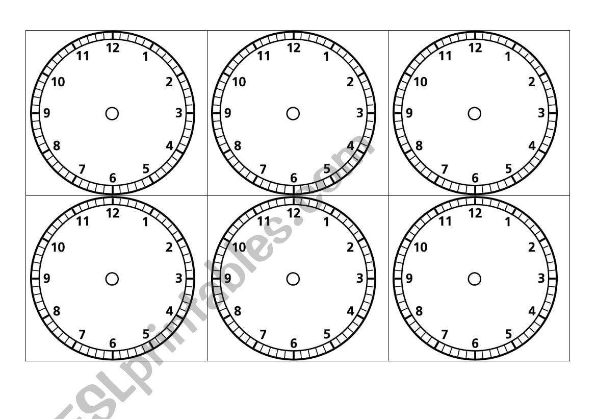 Time Pelmanism worksheet