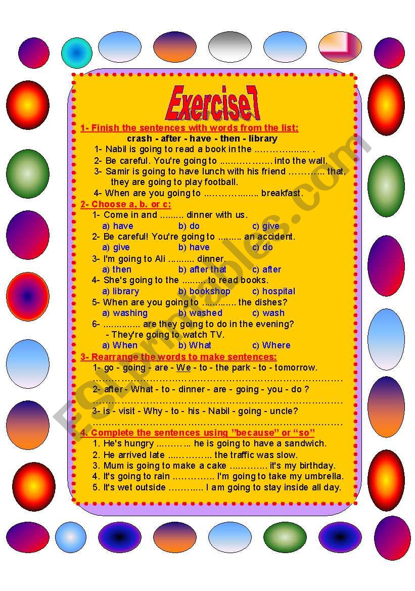 An excellent series of miscellaneous exercises( Exercise 7)