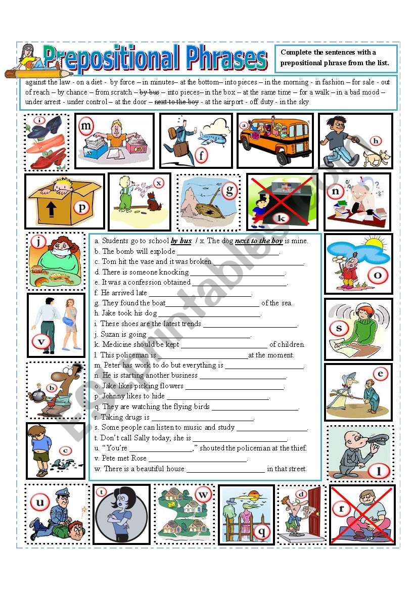 Prepositional Phrases (part 2)