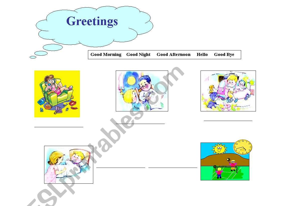 Greetings !!! worksheet