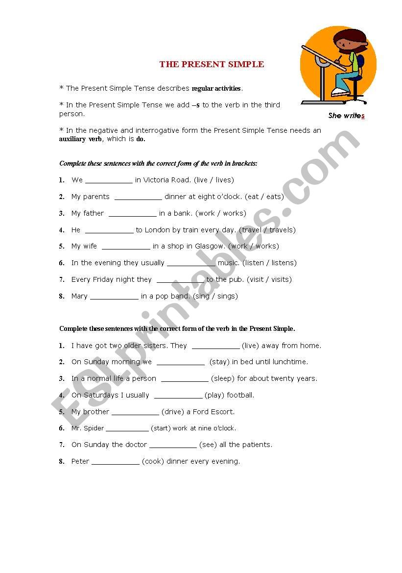 Present Simple worksheet