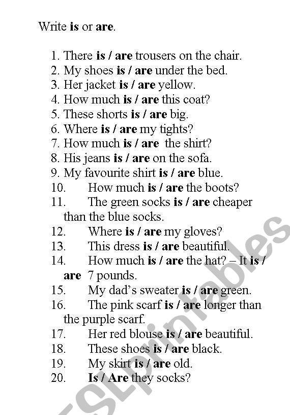 singular and plural nouns worksheet