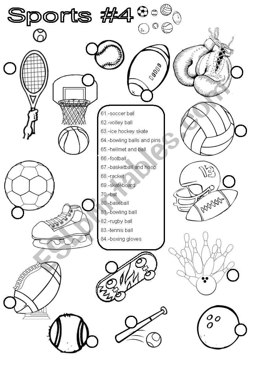 Sports #4 worksheet