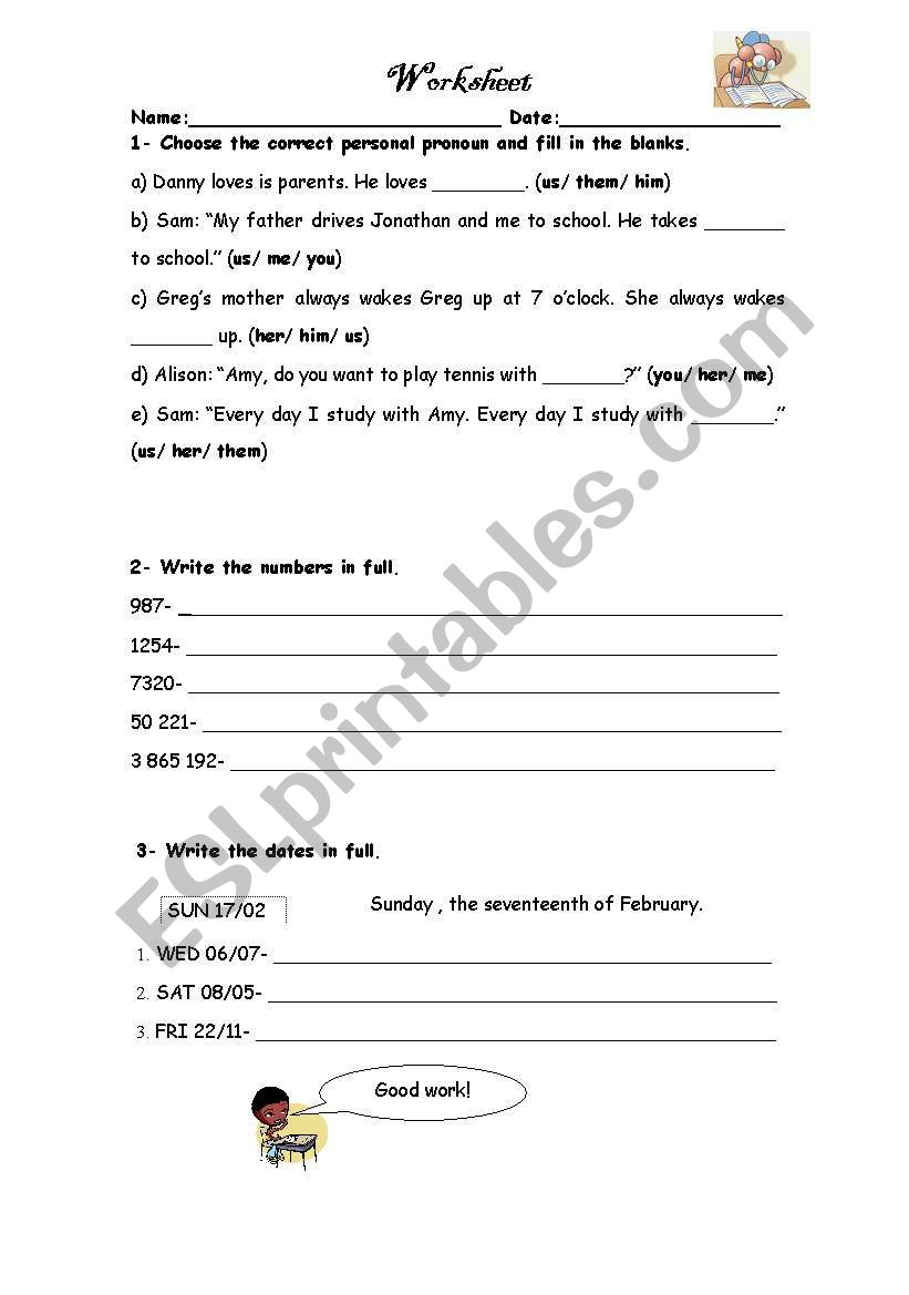 Worksheet worksheet