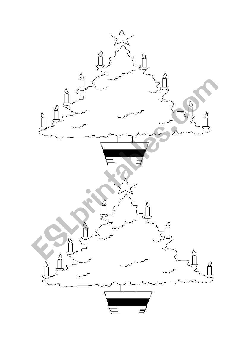 Christmas Tree worksheet