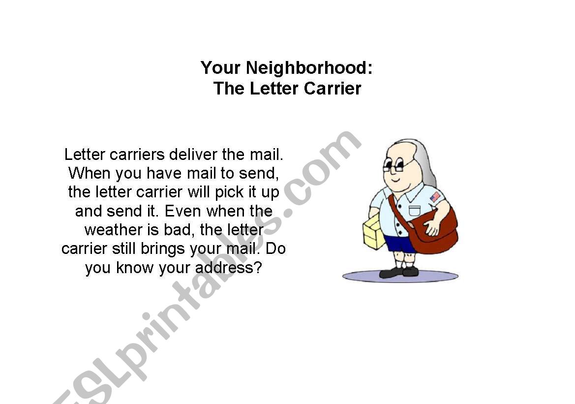 The Letter Carrier worksheet