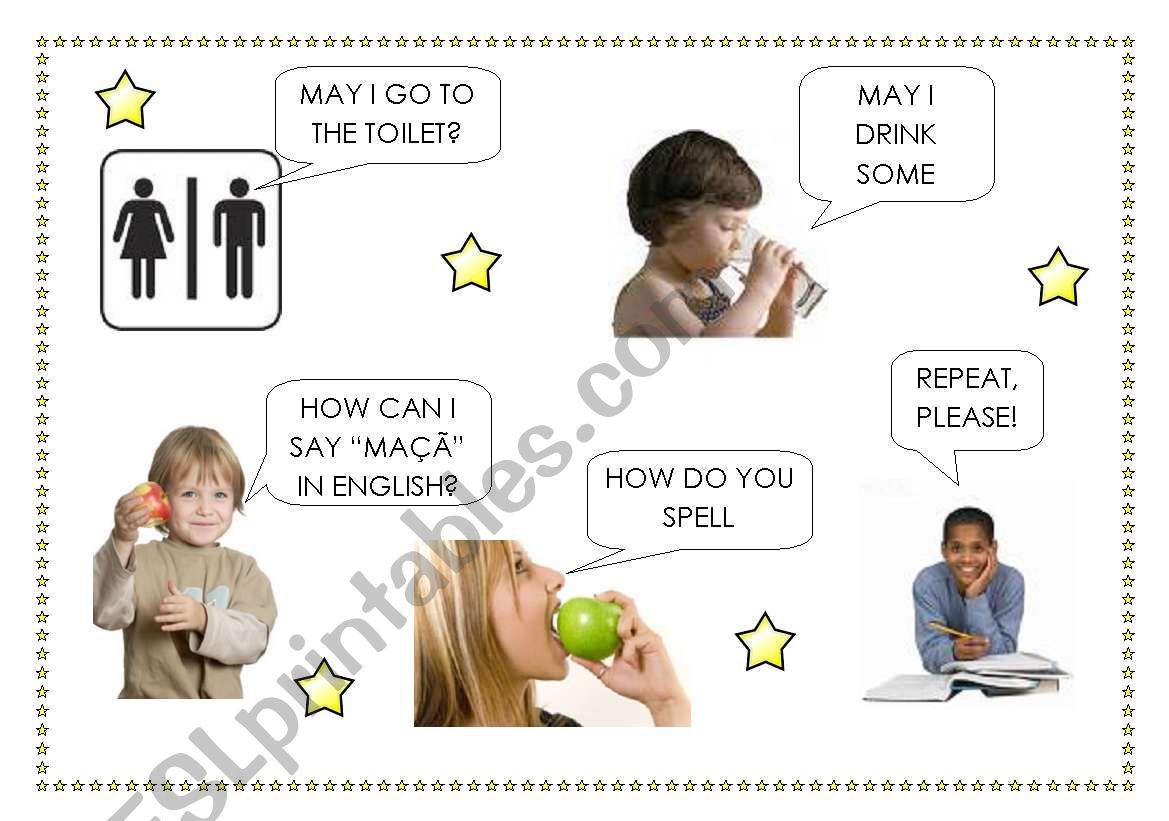 Classroom Vocabulary worksheet