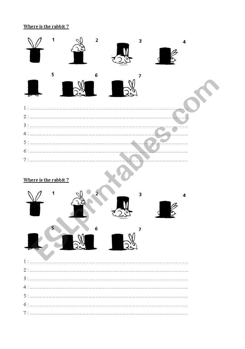 Prepositions worksheet