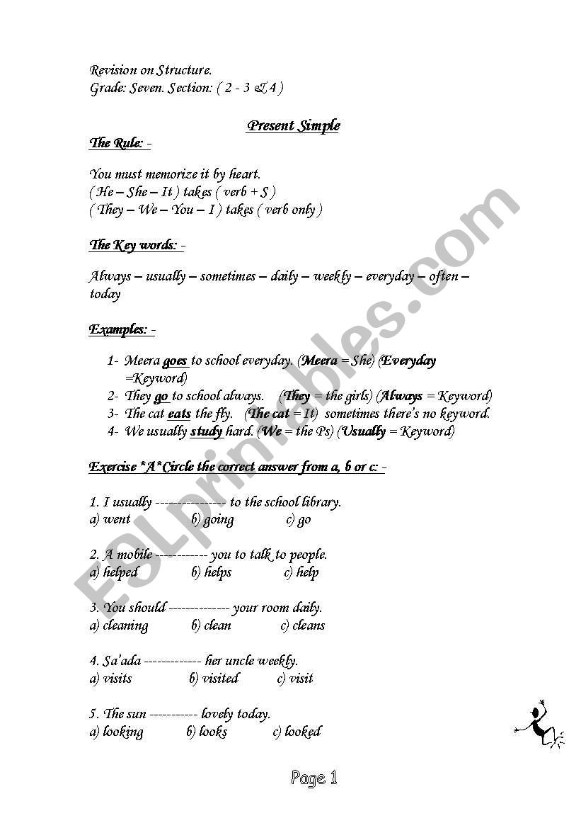 Grammar Booklet worksheet