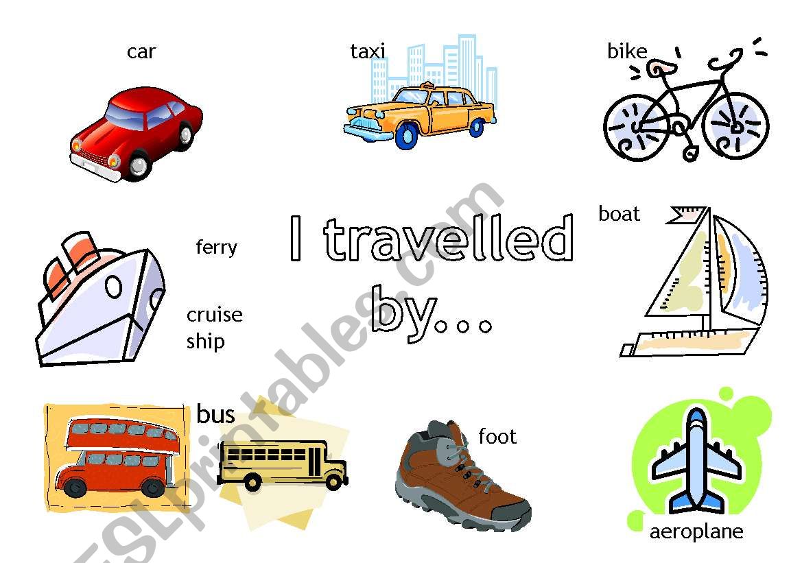 Modes of Transport worksheet