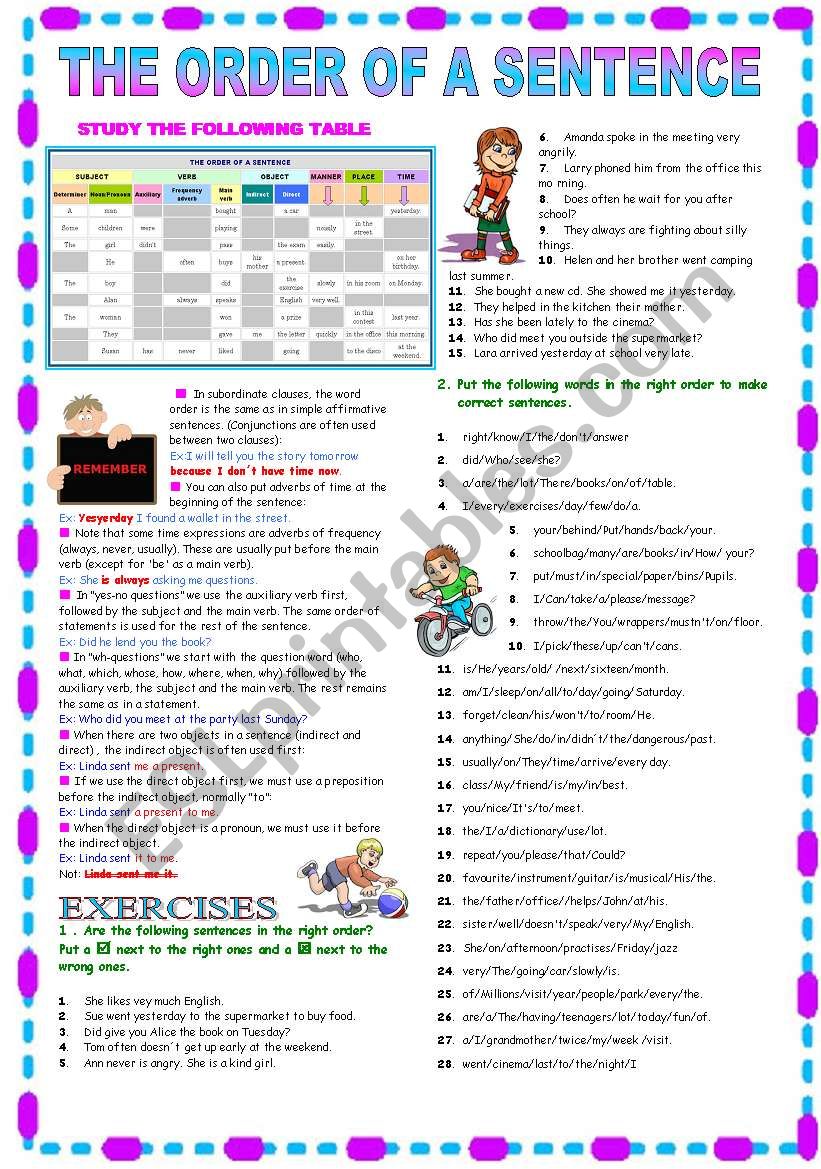 the-order-of-a-sentence-esl-worksheet-by-katiana