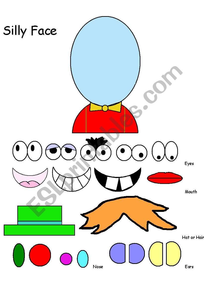 Silly Face worksheet