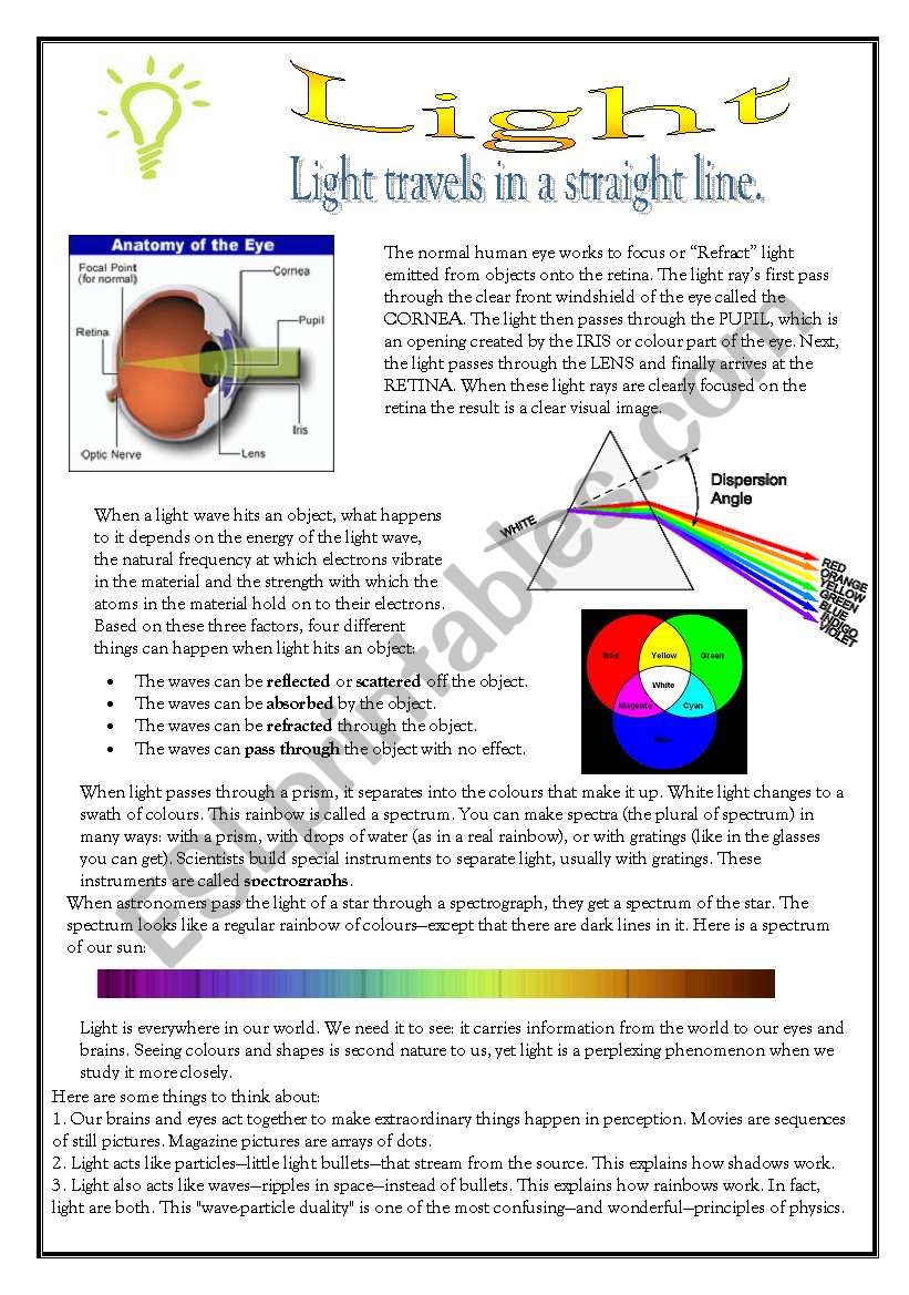 Light worksheet