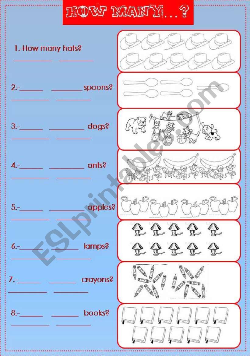 How many...? worksheet