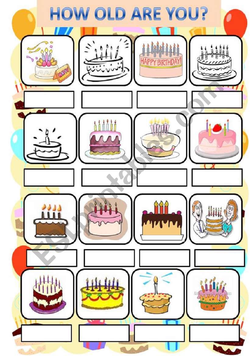 How old are you?  LetÂ´s write numbers 