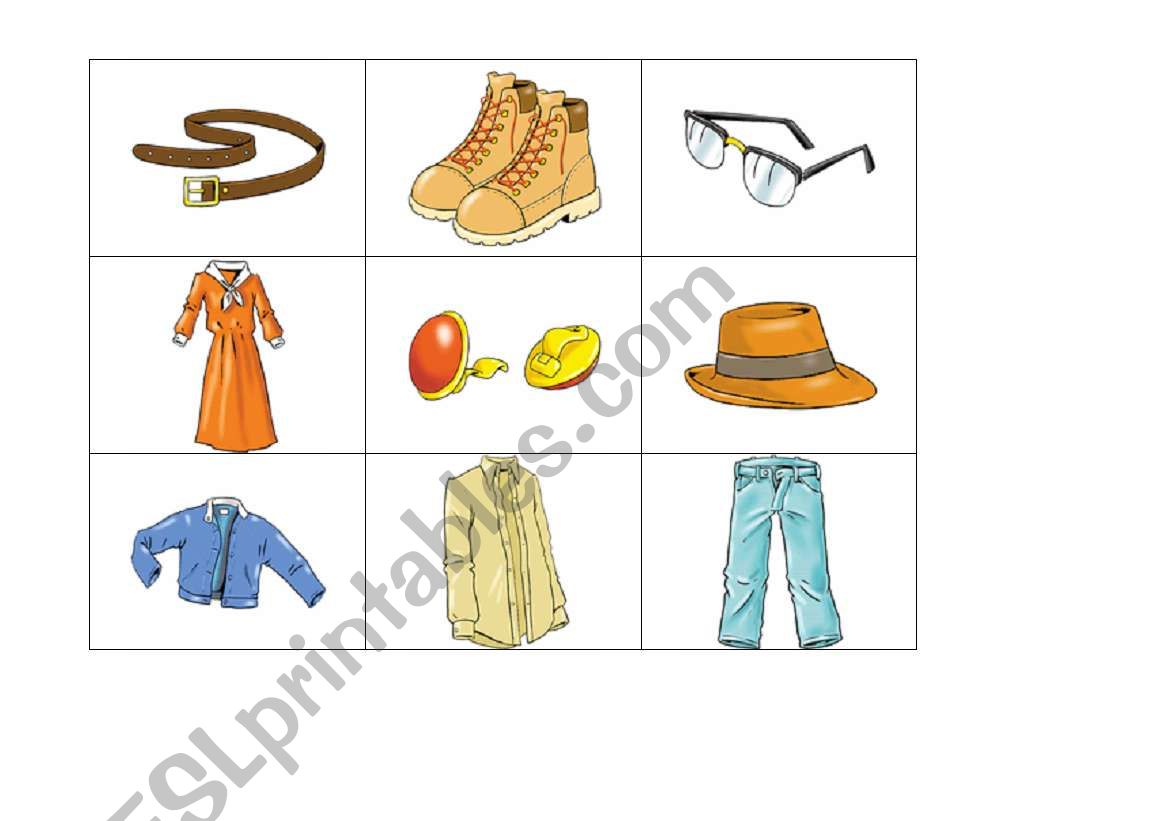 Fashion flashcards (1/3) worksheet