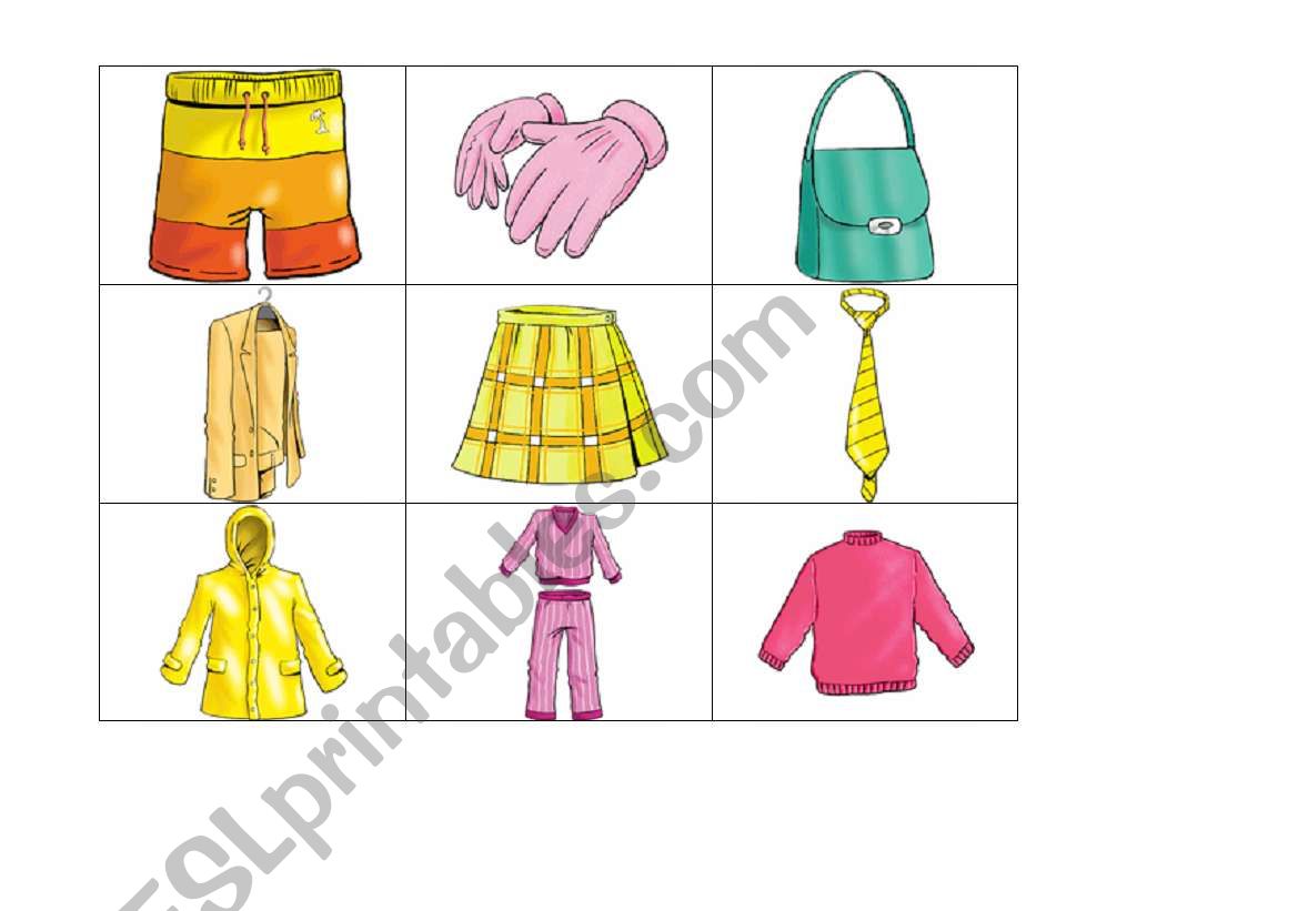 Fashion flashcards (2/3) worksheet