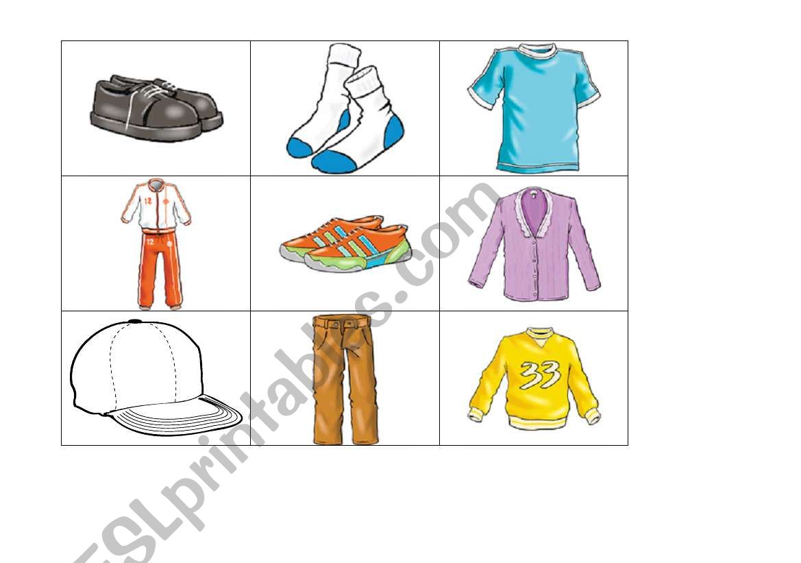 Fashion flashcards (3/3) worksheet