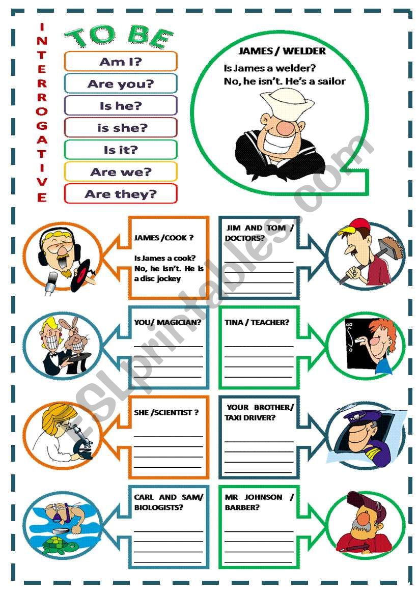 VERB TO BE - INTERROGATIVE FORM