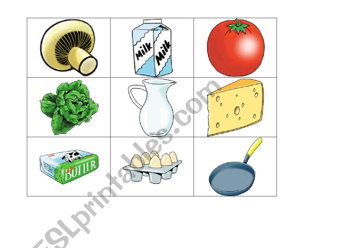 Food flashcards (2/7) worksheet