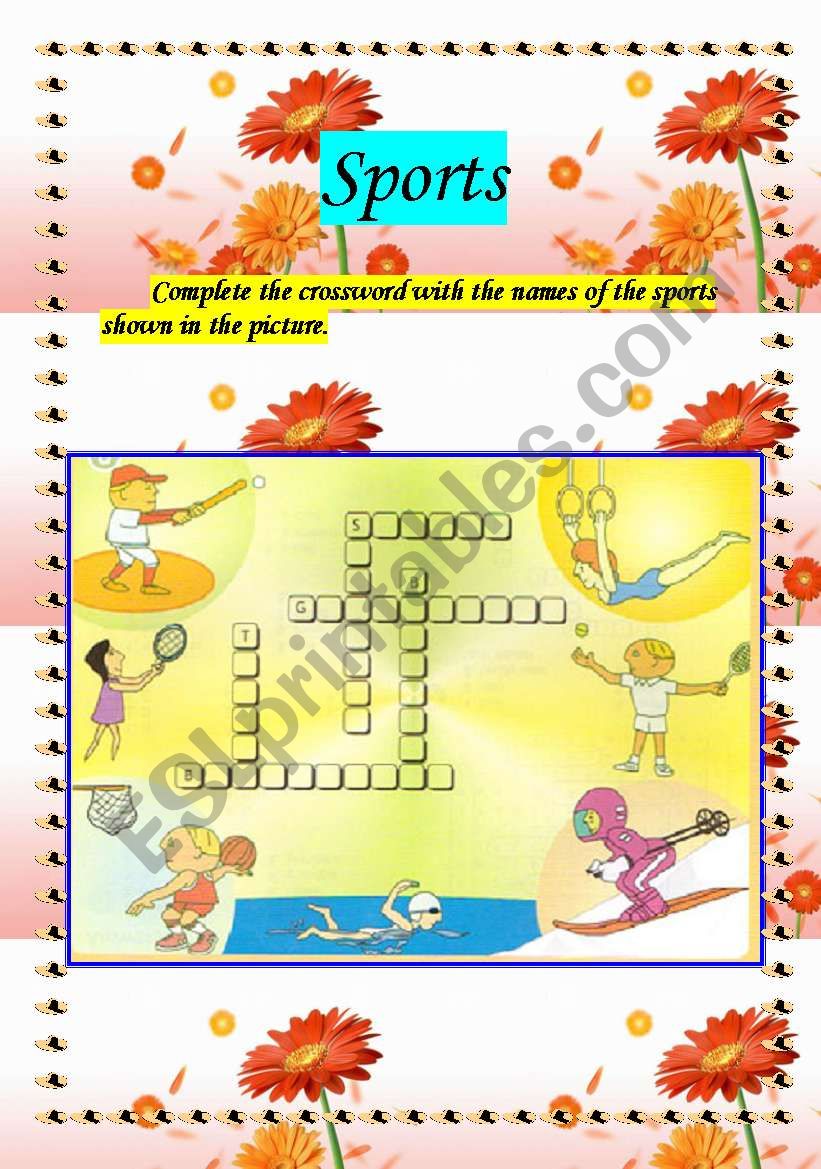 sports worksheet