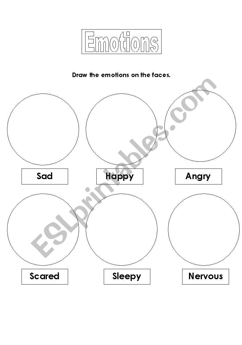 Emotions worksheet