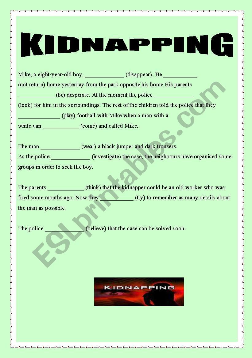 GAP FILL EXERCISE worksheet