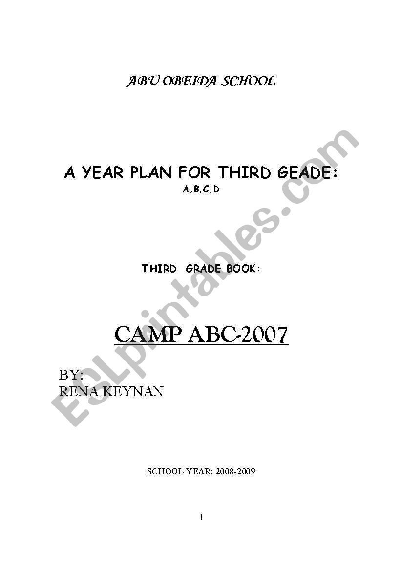 camp ABC worksheet