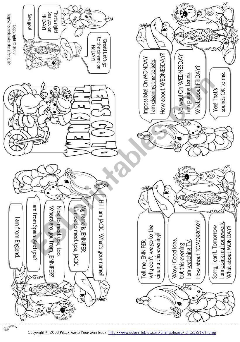 Arrangements Mini Book worksheet