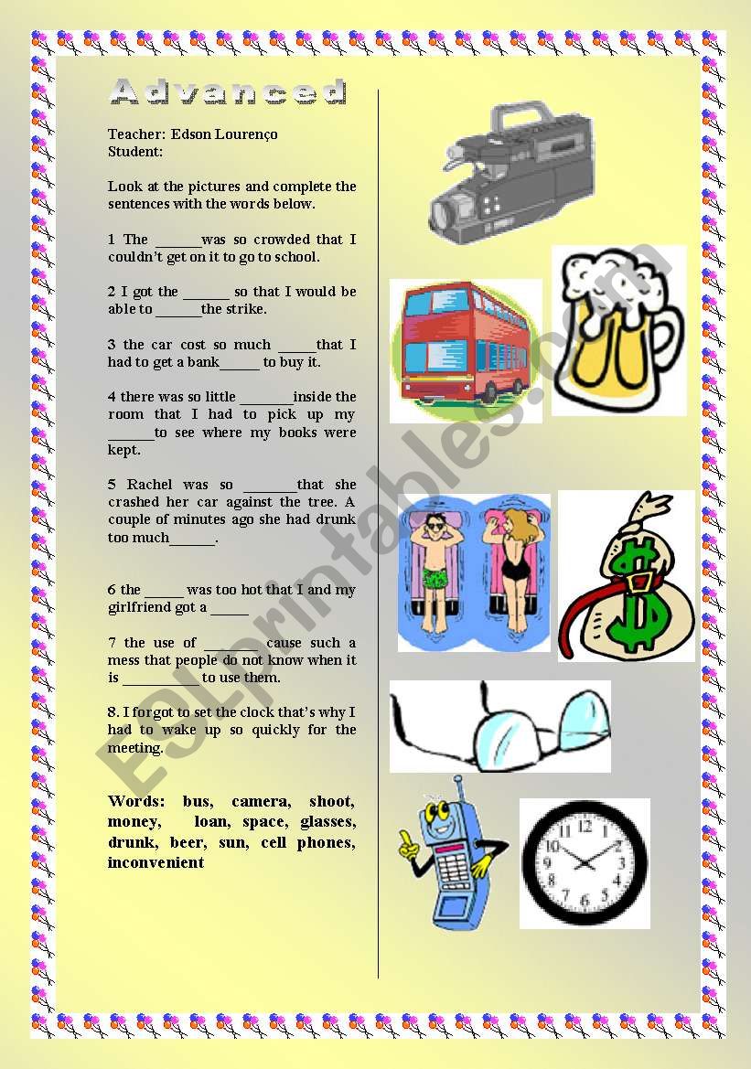 conversation worksheet