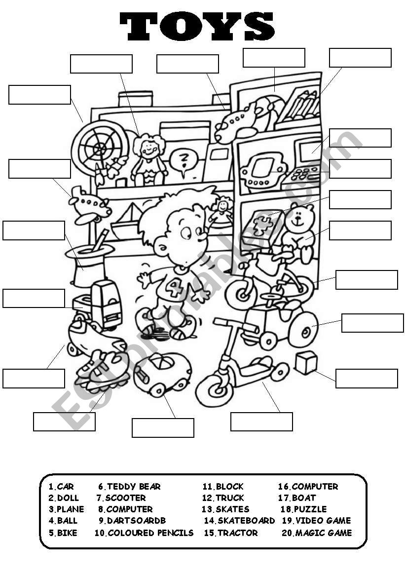 TOYS worksheet