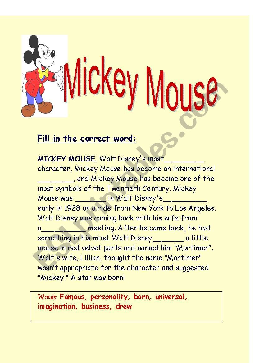Most people know all about mickey